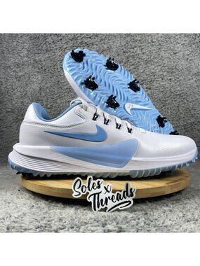 Nike Victory Pro 4 Golf Spikes Size 10.5 Men White Psychic Blue FZ7611-101